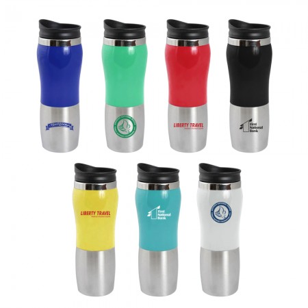 16 Oz Curvy Travel Tumbler Mug